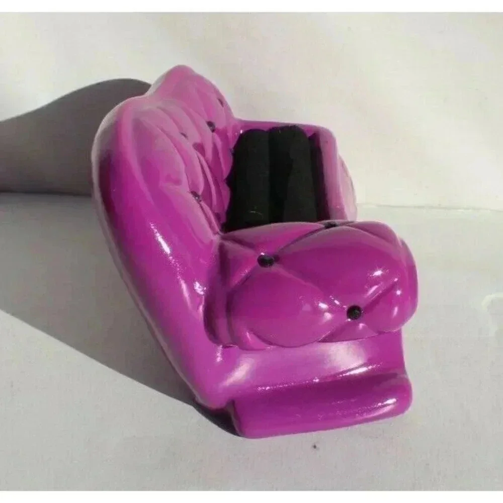 New PURPLE Ceramic Puffy Sofa Ring Holder / Organizer
